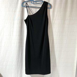 Women's Express Little Black Dress One Shoulder Formal Party Fun, Size 7/8